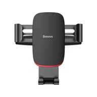 Uchwyty samochodowe do telefonów - Baseus Metal Age Gravity Car Mount metalowy samochodowy uchwyt grawitacyjny na slot CD czarny (SUYL-J01) - miniaturka - grafika 1