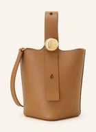 Torebki damskie - Loewe Torebka Pebble Bucket Mini braun - miniaturka - grafika 1