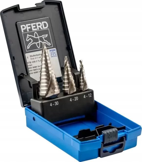 Sourcing Wiertło 3-piece step drill set PFERD STB HSS 3