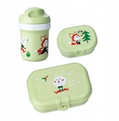 Miseczki i talerzyki dla dzieci - Zestaw: bidon 200 ml i śniadaniówka HOP ON AT HOME, 3-częściowy, KOZIOL - miniaturka - grafika 1