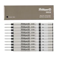 Długopisy - Wkład pióra kulkowego czarny 338 M PELIKAN 10szt - miniaturka - grafika 1