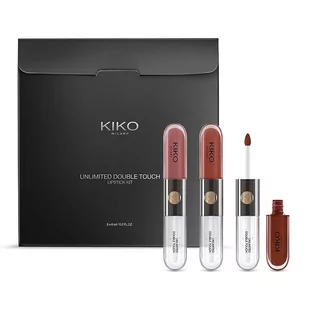 KIKO Milano, Unlimited Double Touch Lipstick Kit, Zestaw kosmetyków do makijażu, 3 szt. - Zestawy kosmetyków damskich - miniaturka - grafika 1