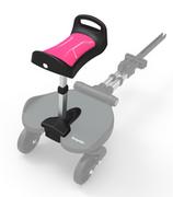 Akcesoria do wózków - Bumprider Dostawka do wózka z siedziskiem dla starszego dziecka Seat+ - różowa - miniaturka - grafika 1