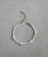 Bransoletki - Bransoleta na rękę z pereł pozłacana - miniaturka - grafika 1