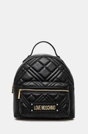 Plecaki - Love Moschino plecak damski kolor czarny mały z aplikacją JC4148PP0L - miniaturka - grafika 1