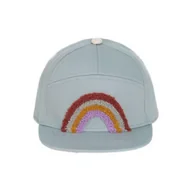 Czapeczki dla niemowląt - Lassig Czapka z daszkiem dziecięca Little Gang Rainbow light blue 2-6 lat - miniaturka - grafika 1