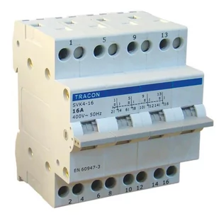 Tracon Electric Przełącznik źródła zasilania SVK4-63 SVK4-63 - Wyłączniki światła i elektryczne - miniaturka - grafika 1