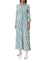 Koszulki i topy damskie - YAS Savanna długa koszulka dress S. NOOS, Topiary ogrodowe/paski: eggnog, M - miniaturka - grafika 1