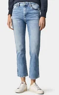 Spodnie damskie - PEPE JEANS SPODNIE JEANSOWE NIEBIESKIE NA ZAMEK PROSTE 7/8 28 1Z0A4_C* T4A - miniaturka - grafika 1