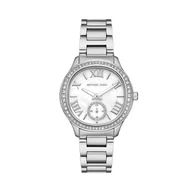 Zegarki damskie - Zegarek Michael Kors Sage MK4807 Srebrny - miniaturka - grafika 1