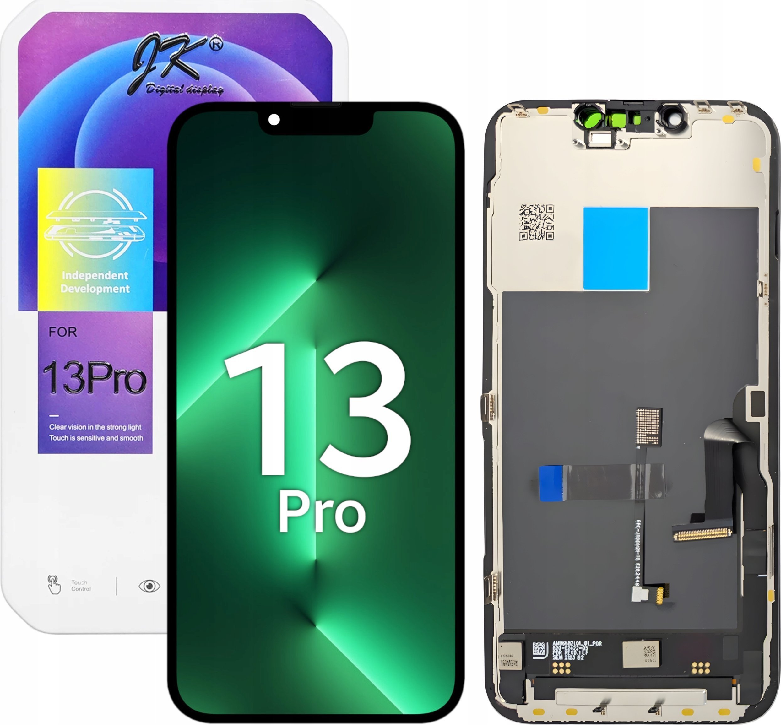 WYŚWIETLACZ EKRAN LCD DO IPHONE 13 PRO JK INCELL WYMIENNY CHIP A2638, A2483, A2636, A2639, A2640