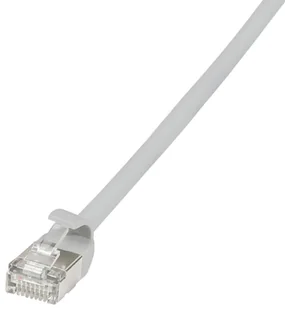 LogiLink Patchkabel CAT6A STP TPE SlimLine grau 3,0m CQ9062S - Kable miedziane - miniaturka - grafika 1