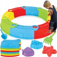 Place zabaw - DUŻA PIASKOWNICA PLASTIKOWA Z AKCESORIAMI BEZPIECZNA BEZ OSTRYCH KRAWĘDZI - miniaturka - grafika 1