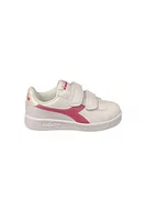 Buty dla dziewczynek - Diadora Game P PS Girl, Trampki, White/Claret Red, 33.5 EU, White Claret Red - miniaturka - grafika 1