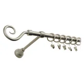 Karnisze - Karnisz pojedynczy motyw kuty Ø16, 200 cm satyna hak - miniaturka - grafika 1