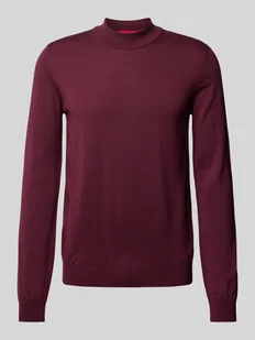Sweter z dzianiny z golfem model ‘San Matteo’ - Swetry męskie - miniaturka - grafika 1