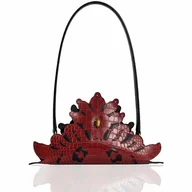 Torebki damskie - Torebka 'NESPOON' zielona skórzana na ramię - miniaturka - grafika 1