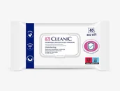 Pozostałe kosmetyki do pielęgnacji twarzy - Cleanic Dezynfekujące Chusteczki do rąk i powierzchni (Big Size) 1op.-40szt - miniaturka - grafika 1