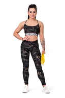 Spodnie sportowe damskie - Legginsy damskie Nebbia  High-waist performance leggings 567 volcanic black XS - miniaturka - grafika 1
