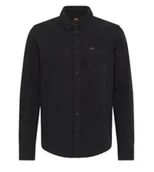 Koszule męskie - KOSZULA MĘSKA CZARNA REGULAR LEE BUTTON DOWN 112330674 L880BL01 3XL - miniaturka - grafika 1