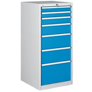 PARTNER B2B Szafka warsztatowa BL 1000, 7 szuflad, szerokość 565 mm XB110AN-7SG - Pozostałe wyposażenie warsztatu - miniaturka - grafika 1