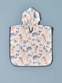 Body dla niemowląt - BELLA MAISON Muślinowy ręcznik kąpielowy ze wzorem z kapturem - 60 x 60 cm - miniaturka - grafika 1