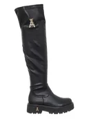 Kozaki damskie - Patrizia Pepe Kozaki w kolorze czarnym - miniaturka - grafika 1