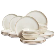 Serwisy obiadowe - Zastawa stołowa 24-częściowa HOPS Kamionka Jasnobeżowy - miniaturka - grafika 1
