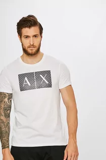 Koszulki męskie - Armani Exchange T-shirt bawełniany 8NZTCK.Z8H4Z.NOS kolor biały z nadrukiem - grafika 1