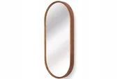 Lustra - Lustro łazienkowe ścienne LEJA owalne drewniane RUSTIKAL 80x38 STYLOWE - miniaturka - grafika 1