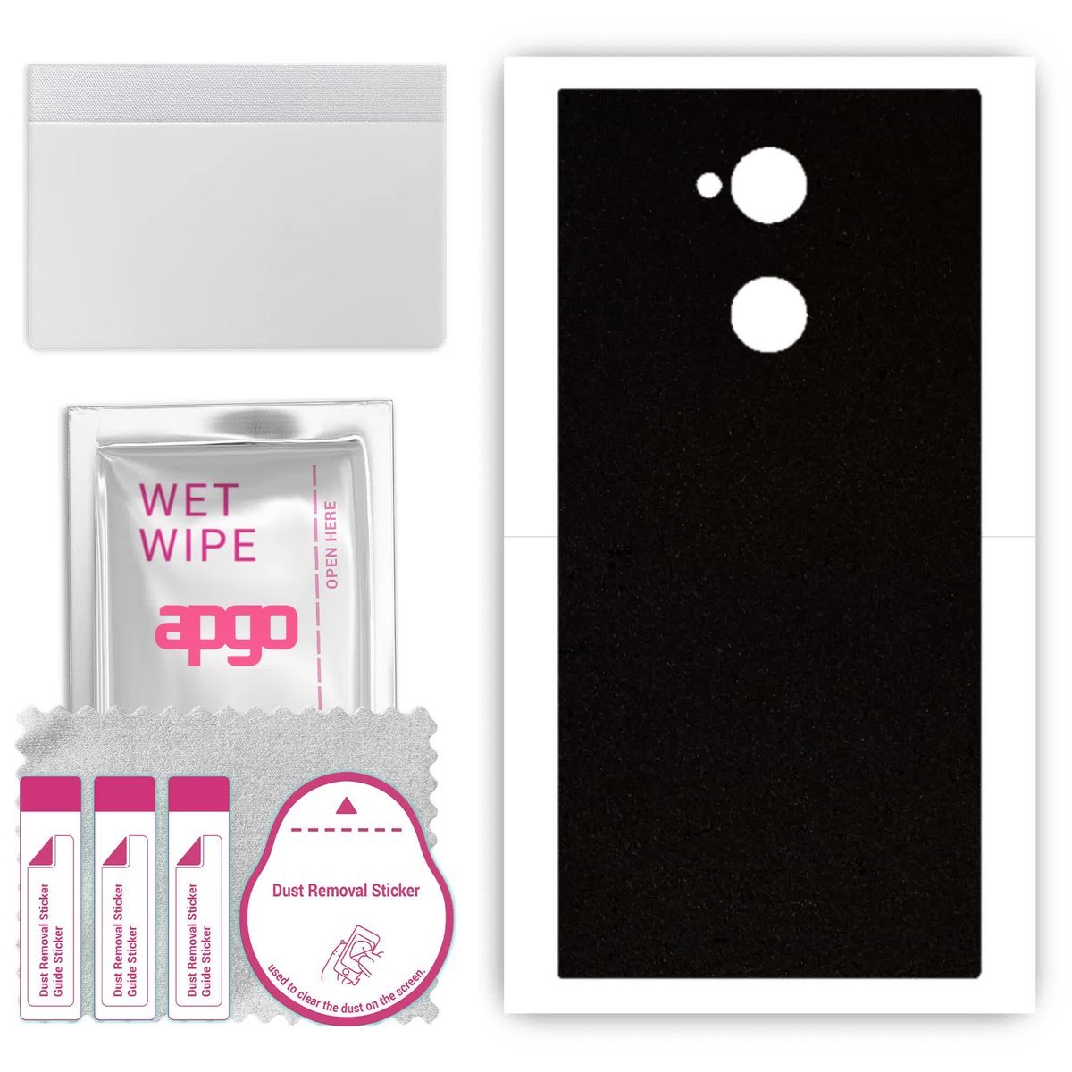 Folia naklejka skórka strukturalna na TYŁ Zamsz do Sony Xperia XA2 Ultra - Zamsz Czarny - apgo SKINS