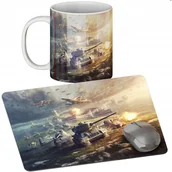 Podkładki pod mysz - Zestaw Kubek + Podkładka - Czołki Tank - Prezent Wiele Wzorów + Imię - miniaturka - grafika 1