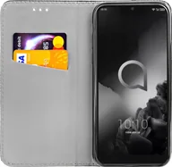 Etui i futerały do telefonów - Hello Case ETUI Z KLAPKĄ DO ALCATEL 3 2019 CZARNE ZAMYKANE MAGNETYCZNE KABURA FUTERAŁ - miniaturka - grafika 1