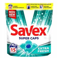 Środki do prania - Savex Kapsułki do prania Białego Super Caps FRESH - miniaturka - grafika 1