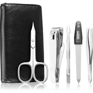 Akcesoria do paznokci - DuKaS Czarny zestaw do manicure dla mężczyzn Zipper 6 częściowa linia premium - miniaturka - grafika 1