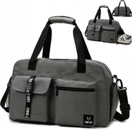 Torebki damskie - TORBA SPORTOWA Z KIESZENIĄ NA BUTY WODOSZCZELNA NA TRENING SIŁOWNIE LEKKA - miniaturka - grafika 1