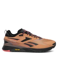 Sneakersy damskie - Sneakersy Reebok 100033321-W Brązowy - miniaturka - grafika 1