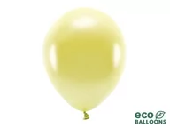 Balony i akcesoria - PartyDeco "Balony Eco 30cm metalizowane, jasny żółty (1 op. / 100 szt.)" - miniaturka - grafika 1