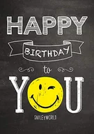 Kartki okolicznościowe i zaproszenia - BSB BSB Kartka z życzeniami kartka urodzinowa format A4 ""Happy Birthday" Smiley", 510793-2 510793-2 - miniaturka - grafika 1