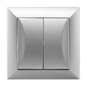 Wyłączniki światła i elektryczne - Timex Opal Łącznik świecznikowy srebrny 136161 - miniaturka - grafika 1