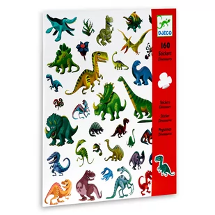 Djeco Zestaw naklejek Dinozaury - Przybory szkolne - miniaturka - grafika 2