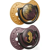 Smoczki uspokajające - Lovi Smoczek silikonowy dynamiczny 18m+ Jungle Vibes Girls - miniaturka - grafika 1