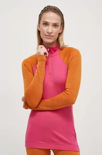 Smartwool longsleeve funkcyjny Classic Thermal Merino kolor różowy - Bielizna sportowa damska - miniaturka - grafika 1