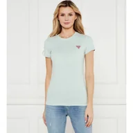 Koszulki i topy damskie - GUESS T-shirt Slim Fit stretch - miniaturka - grafika 1