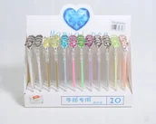 Cienkopisy - DŁUGOPIS diament brylant CIENKOPIS ŻELOWY - miniaturka - grafika 1