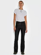 Spodnie damskie - Noisy May Spodnie z imitacji skóry Sallie 27018425 Czarny Skinny Fit - miniaturka - grafika 1