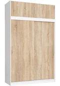 Szafy - Szafa przesuwna z nadstawką biały + dąb sonoma A5-T04 - miniaturka - grafika 1