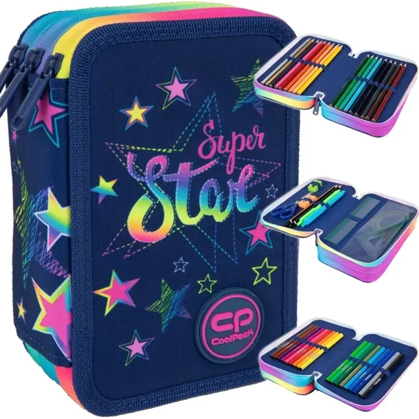 Coolpack Piórnik Trzykomorowy Wyposażeniem Jumper 3 Stars F067960