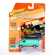 Samochody i pojazdy dla dzieci - JOHNNY LIGHTNING Classic Gold Collection 1976 Dodge Tradesman Van Mint Green JLCG026B - miniaturka - grafika 1