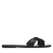 Klapki i japonki damskie - Klapki LOVE MOSCHINO JA28092G0OIAX000 Czarny - miniaturka - grafika 1